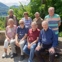Acht Mitglieder des SPD 60plus Bezirksvorstands in der Georg-von-Vollmar-Akademie in Kochel am See